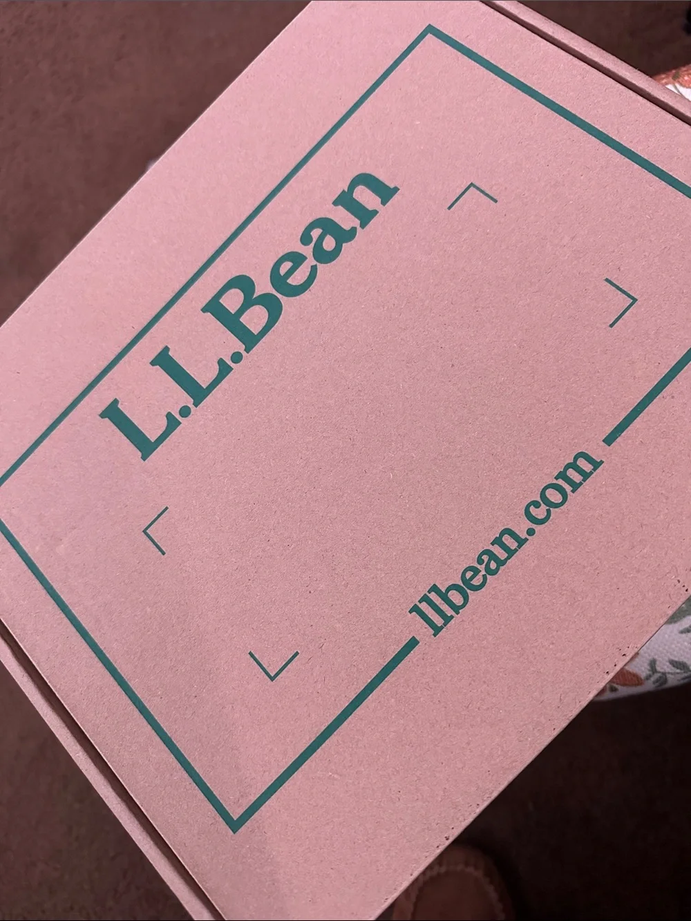 New in Box Beautiful LL Bean Quilted Slip-On Winter Boot in Brown/Teal trim